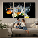 Kitchen Wall Art, Kitchen Fruits Art Canvas Print