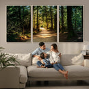 Natural Landscape Wall Art Relaxing Forest Canvas Print