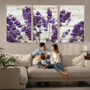 Lavender Canvas Wall Art Flower Print