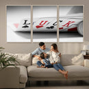 Framed Luck Poker Cards Canvas – Modern Triptych Wall Art,
