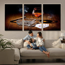 Whiskey Cigar Wall Art Canvas Print Kitchen Wall