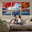 Mount Fuji Canvas Wall Art Japan Autumn Mountain Canvas