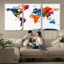 World Map Canvas Print – Detailed Map of the World Wall Art by MyGreatCanvas | Canvas Wall Art Prints | Photo Prints & Wall Decor