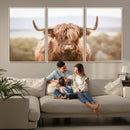 Scottish Serene Highland Cow Canvas Wall Art – Serene by MyGreatCanvas | Canvas Wall Art Prints | Photo Prints & Wall Decor