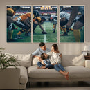 American Football Playing Wall Art Canvas Print by MyGreatCanvas | Canvas Wall Art Prints | Photo Prints & Wall Decor