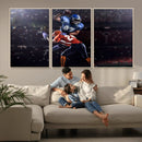 American Football Wall Art Canvas Print, Stadium Sport Wall