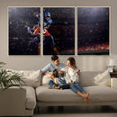 American Football Wall Art Canvas Print, Stadium Sport Wall