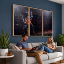 American Football Wall Art Canvas Print, Stadium Sport Wall