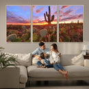 Arizona Desert Sunset Wall Art Canvas Print by MyGreatCanvas | Canvas Wall Art Prints | Photo Prints & Wall Decor