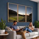 Oregon Ducks Football Team Print - Eugene Autzen Stadium