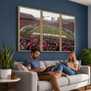 Wisconsin Badgers Team Print Canvas - Madison Camp Randall
