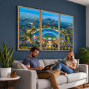 Los Angeles Dodgers Wall Art Canvas, Dodger Stadium Wall Art