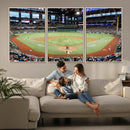 Texas Rangers Baseball Team Print - Arlington Globe Life