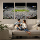 Beaver Stadium Night Game Triple Canvas Wall Art - Penn