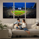 Truist Park Night Game Canvas Art - Atlanta Braves Stadium