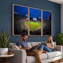 Truist Park Night Game Canvas Art - Atlanta Braves Stadium