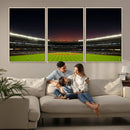 Yankee Stadium Night Game Triple Canvas, Yankee Stadium
