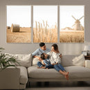 Vintage Farmhouse Triptych Wall Art – Giclée Canvas