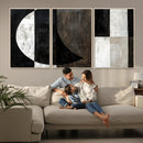Abstract Modern Wabi Sabi Wall Art Canvas Print Set –
