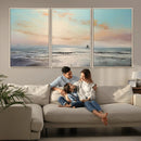 Abstract Ocean Wall Art - Boat Wall Art Canvas Print by MyGreatCanvas | Canvas Wall Art Prints | Photo Prints & Wall Decor