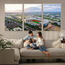 Old Trafford Manchester United Stadium Wall Art Canvas Print