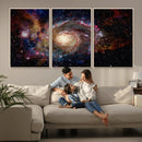 Nebula and Galaxies in Space Wall Art Canvas Print, Spiral