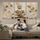 Serene Buddha Wall Art | Yoga Room Decor and Meditation Wall