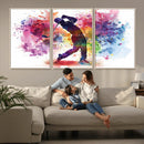 Colorful Golfer Swing Wall Art Canvas Print - Ready to Hang, by MyGreatCanvas | Canvas Wall Art Prints | Photo Prints & Wall Decor