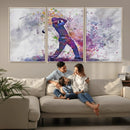 Watercolor Golf Swing Wall Art Canvas Print | Vibrant