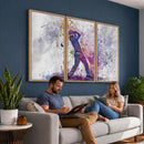 Watercolor Golf Swing Wall Art Canvas Print | Vibrant