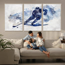 Hockey Player Wall Art Canvas Print - Sports-Inspired