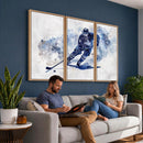 Hockey Player Wall Art Canvas Print - Sports-Inspired