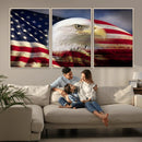 American Flag Eagle Symbol Wall Art, American Flag Eagle by MyGreatCanvas | Canvas Wall Art Prints | Photo Prints & Wall Decor