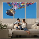 Carl Fredricksen, Up Movie Wall Art, Balloons Wall Art, Air