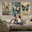 Butterfly Wall Art Trio | Vintage Butterfly Canvas Print | by MyGreatCanvas | Canvas Wall Art Prints | Photo Prints & Wall Decor