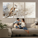 Barn Owl Wall Art | Watercolor Canvas Print | Perfect for