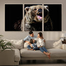 Grizzly Bear Canvas Print | Wildlife Wall Art for Cabin by MyGreatCanvas | Canvas Wall Art Prints | Photo Prints & Wall Decor