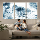 Abstract Jellyfish Canvas Print Wall Art