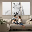 Majestic White Horse Wall Art | Ready to Hang and Framed |