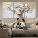 Golden Petal Wall Art - Canvas Print Flower Head Woman by MyGreatCanvas | Canvas Wall Art Prints | Photo Prints & Wall Decor