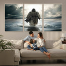 Jesus Walking on Water Wall Art | Canvas Print | Ready to