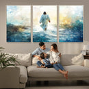 Watercolor Jesus Walking on Water Canvas Print, Christian by MyGreatCanvas | Canvas Wall Art Prints | Photo Prints & Wall Decor