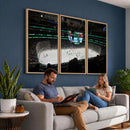 American Airlines Center Dallas Stars Wall Art Canvas Print