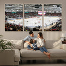 Lausanne Arena Ice Hockey Stadium Wall Art Canvas Print,