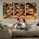 Indian Woman Statue Wall Art Canvas Print
