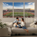 Framed Houston Cougars Football Team Print - Houston TDECU by MyGreatCanvas | Canvas Wall Art Prints | Photo Prints & Wall Decor