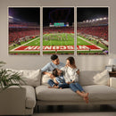 Wisconsin Badgers Football Team Print Canvas- Madison Camp