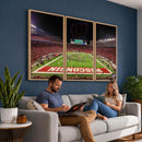 Wisconsin Badgers Football Team Print Canvas- Madison Camp