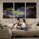 Duke University Blue Devils Football Print Canvas - Durham