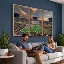 University of Michigan Wolverines Print Canvas, Football